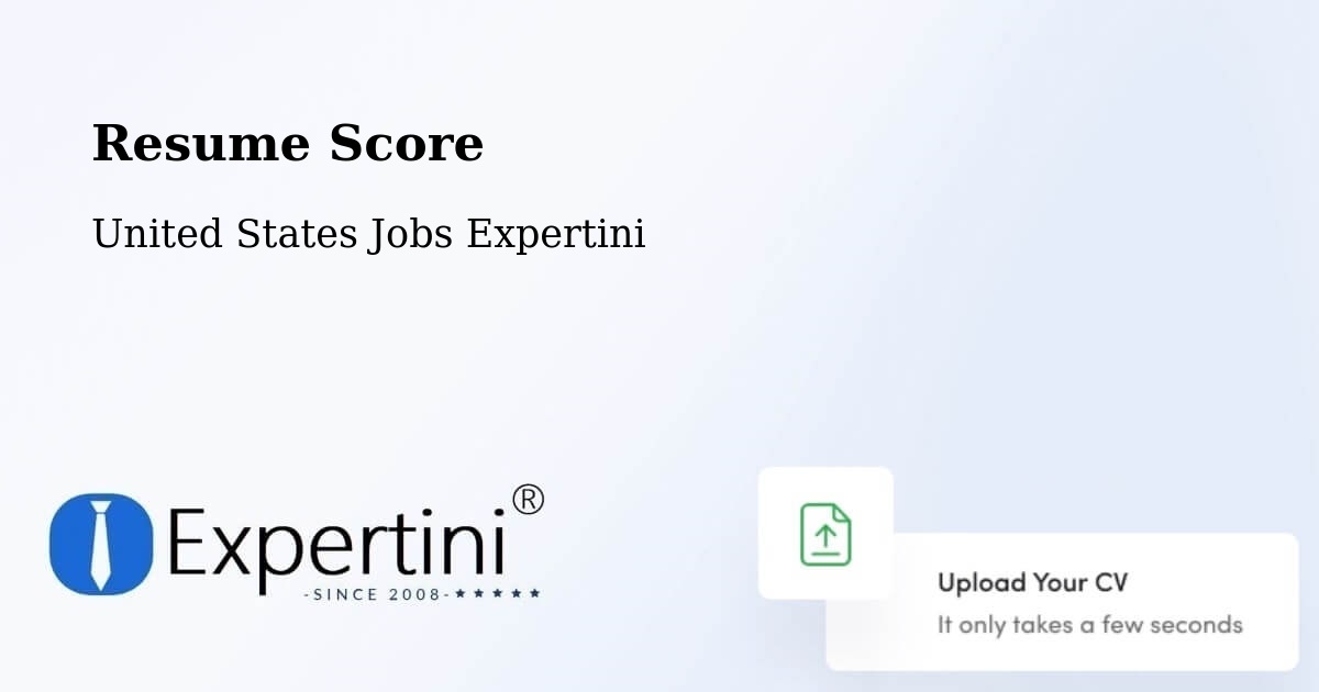Resume Score & Job Description Match Tool – Vance - United States Jobs Expertini